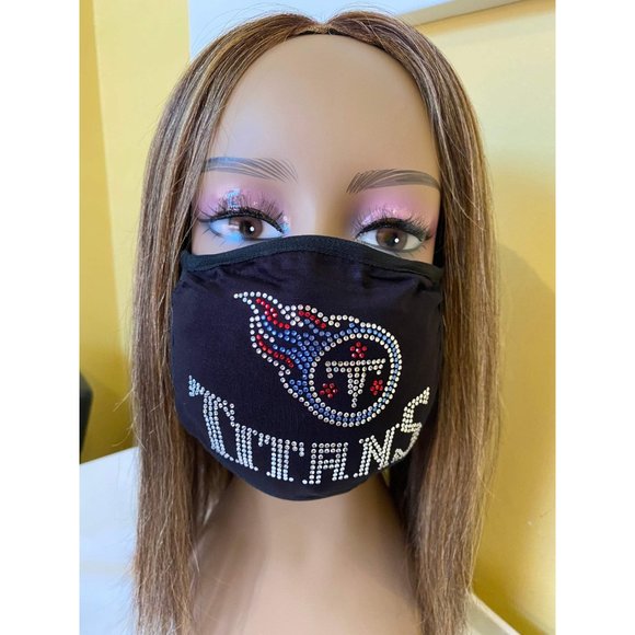 Tennessee Titans Bling Rhinestone Face Mask - Picture 7 of 11